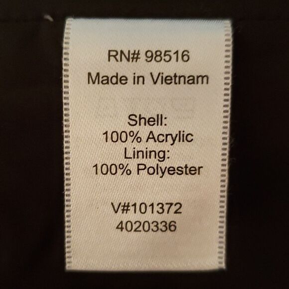 EUC Coldwater Creek Front Button Houndstooth Blazer Jacket Tan / Black Sz 14 - Picture 4 of 5